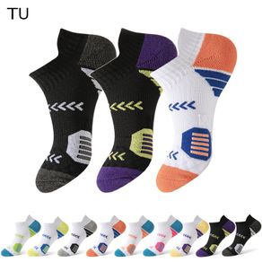 TU men's sports socks for running gym tennis cycling 3D massage bottom relieving fatigue breathable sweat-absorbent anti-slip ankle socks