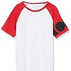 Calvin Klein Boys' Short Sleeve Raglan Logo Tee Shirt, Wraparound White, 4