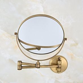 wall mount magnifying swivel mirror