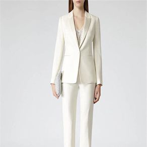 White jacket and hot sale pants womens