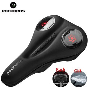 ROCKBROS Bicycle Saddle Cover Liquid Silicone Gels Saddle Cover Hollow Breathable Comfortable Soft Cycling Seat Accessories