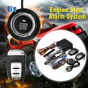Car SUV PKE Keyless Entry Engine Start Alarm System Push Button Start System Remote Starter Stop