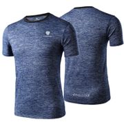 Sports Fitness Men's Sportswear Active Running T Shirts Short Sleeves Quick Dry Training Shirts Men Gym Top Tee Solid Clothing