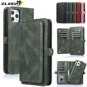Flip Wallet Case For iPhone 12 Mini 11 Pro Max Leather Cover For iPhone SE 2020 XS XR X 6 6s 7 8 Plus Cards Holder Phone