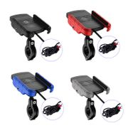 12V Motorcycle Phone Qi Fast Charging Wireless Charger Bracket Holder Mount Stand for iPhone Xs MAX XR X 8 Samsung Waterproof