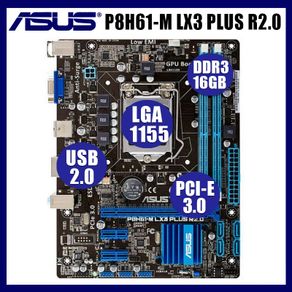 LGA 1155 DDR3 Asus P8H61-M LX3 PLUS R2.0 Desktop Motherboard H61 Socket LGA 1155 i3 i5 i7 DDR3 16G uATX UEFI BIOS Mainboard
