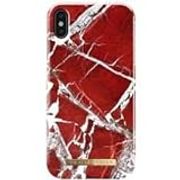 iDeal of Sweden Fashion Case for 6.5" Apple iPhone Xs Max (S/S 2018), Scarlet Red Marble