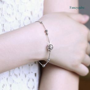 Fancyqube Transport Changeable Beads Silver Bracelets Women's Hand Jewelry Box Chain Passepartout Bracelets Japanese Korean Fashio