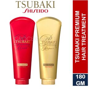 TSUBAKI Premium Moist & Repair / Volume & Repair Treatment, 180g