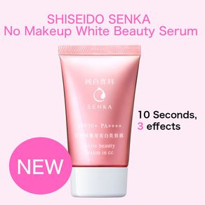 ［In stock］ SHISEIDO SENKA, White Beauty, 3-in-1 Serum in CC Cream SPF50+ 40g