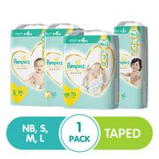 [1 Pack] Pampers Premium Care Baby Tape Diapers