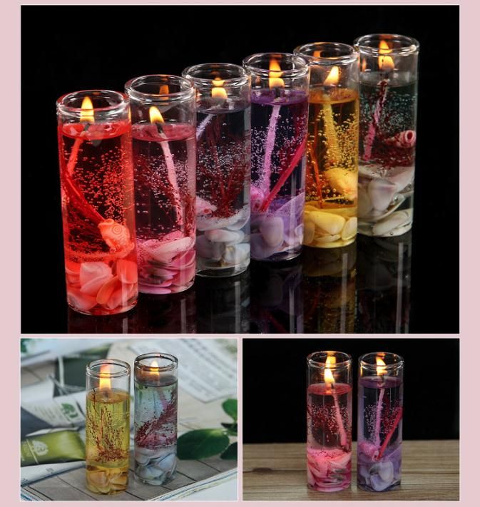 Creative Heart Shaped Candle Jelly Wax Pink Romantic Candle Gel Scented Wax  Candles Birthday Kaarsjes Wedding Candles 50ko342 - Candles - AliExpress