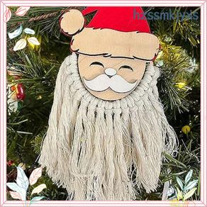 Funny Wooden Double Jingle My Bell Pendant Gift, Christma Decorations Santa Butt Holiday Tree Ornament Front Door Decor Durable Easy to Use