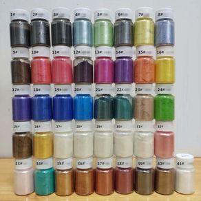 20 Colors Mica Powder Epoxy Resin Dye Pearl Pigment Natural Mica Mineral  Powder