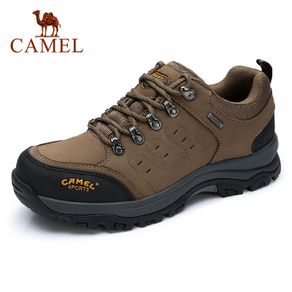 Camel outdoor mens hiking shoes non-slip leather wear-resistant hiking shoes