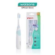 PIGEON Electric Finishing Toothbrush with LED Light + Smart Reminder Set + Free Spare Brush Head 1s