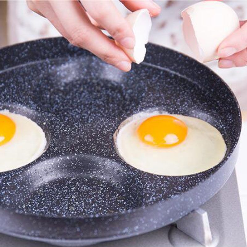 3 In 1 Non Stick Grill Pan Divided Skillet Egg Beef Steak Frying Pan -  AliExpress