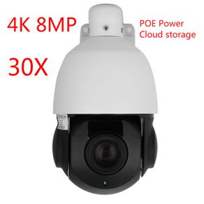 8MP 4K HD POE Power Camera 30X IP Speed Dome Cameras H.265 Cloud Storage 4K IP PTZ Camera Hikvision Protocol Surveillance Camera