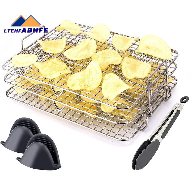 304 Stainless Steel Grill Rack Fits 4.2-5.8 Qt Air Fryer, Oven Air