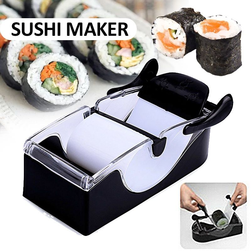 Portable Kitchen DIY Sushi Roller Maker Seaweed Nori Sushi Curtain Mold Tool