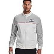 Under Armour Men's Project Rock Iron Paradise Knit Track Jacket (Onyx White / Black - 112