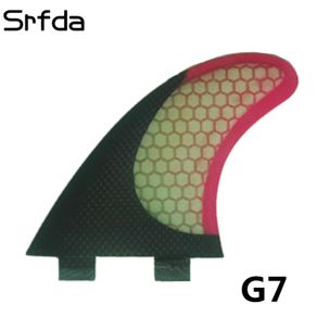 3pcs/set Surfboard Fins Fiberglass Honeycomb Tri Set L/G7 For FCS II Sporting