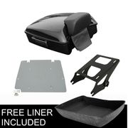 Motorcycle Chopped Pack Trunk Backrest Rack Plate For Harley Tour Pak Road King Street Glide Electra Glide 2014-2020