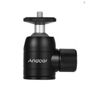 [fany] Andoer Tripod Ball Head 360 Degree Swivel Compatible with DSLR Camera Tripod Selfie Stick Monopod