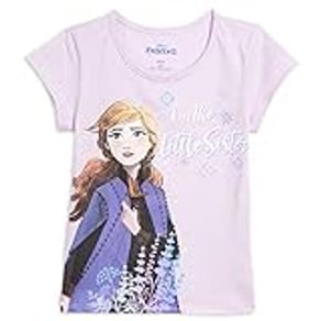Disney Frozen Anna Toddler Girls Short Sleeve T-Shirt Purple 3T