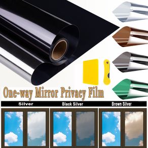 Multi-size One Way Mirror Window Film Privacy Sun Blocking Glass Sticker  Heat Control Reflective Film Self Adhesive Window Tint