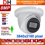 DH 8MP IP Camera 4K IPC-HDW2831TM-AS-S2 Starlight Built-in Mic SD Card Slot Home Security Surveillance Camera Indoor Outdoor