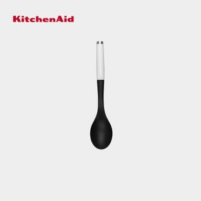 KitchenAid Nylon Basting Spoon - Onyx Black/ White