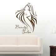 Beauty Salon Sticker Hair Salon Wall Decal Barber Shop Scissor Vinyl Window Decals Decor Mural Hairdresser Glass Sticker