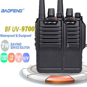 2PCS Baofeng Waterproof BF-9700 IP67 Walkie Talkie 7W About 12 Hours UHF＆VHF 400-520MHz Antena Diamond Motorola Radios ham radio
