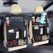 Car Seat Back Organizer Multi-Pocket Tablet Hanging Storage Bag Tissue Holder Phone Pocket Auto Interior Tidying Accessories