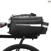 [OP] Waterproof Insulated Trunk Cooler Bag Cycling Bicycle Rear Rack Seat Bag Luggage Storage Bag MTB Bike Pannier Bag Shoulder Bag