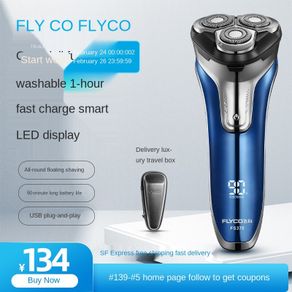 Flyco Shaver Men Shaver Rechargeable Electric Razor Fully Washable Intelligent Shaver Genuine