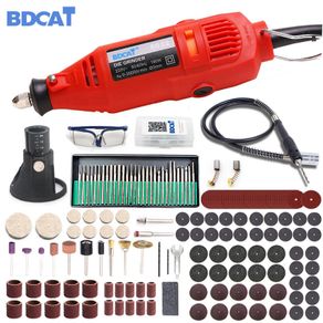 180W Electric Mini Drill Grinding Engraving Polishing Machine Dremel Engraver Rotary Tool Kit with Power Tools Accessories Set