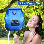 20L Water Bag Foldable Solar Energy Heated Camp PVC Shower Bag Outdoor Camping Travel Hiking Climbing BBQ Picnic Water Storage