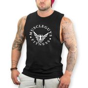 Brand Gym Tank Top Men Fitness Singlets Stringer Summer Clothing Bodybuilding Workout Fashion Sleeveless Shirt Muscle Sport Vest