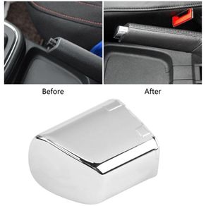 2022 New 1pc Car Handbrake Lever Parking Button Cover Chrome Decoration Shell Car Styling