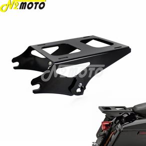 Black Luggage Rack For Harley Touring Road King Street Glide Detachable Two-up Tour Pak Mounting Luggage Rack