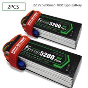 GTFDR 6S 22.2V 5200mah 100C-200C Lipo Battery 6S  XT60 T Deans XT90 EC5 For FPV Drone Airplane Car Racing Truck Boat RC Parts
