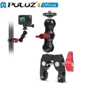 PULUZ Multi-function Magic Arm Ball Mount Clamp Crab Pliers Clip With 1/4 inch and 3/8 inch Screw PU3079