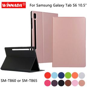 For Samsung Galaxy Tab S6 T860 T865 10.5 inch case original PU leather Stand tablet TPU Cover for Samsung SM-T860 Coque