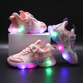 Disney Hot Sales Cartoon Children Casual Shoes Classic Frozen Cute Baby Girls Toddlers Leisure Sneakers Infant Tennis