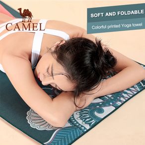Camel Yoga Towel Female Non-slip Machine Washable Yoga Blanket Fitness Towel Sweat Absorption Towel Yoga Mat