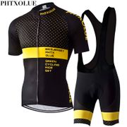 Phtxolue Cycling Clothing Cycling Sets Bike Clothing/Breathable Men Bicycle Wear Spring Summer Short Sleeve Cycling Jerseys sets