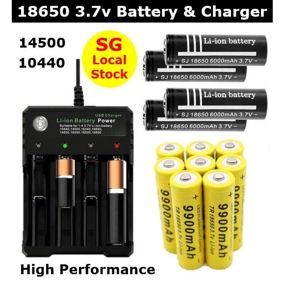 2x 14500 Batterie LI-ION 3.7V 14500 2300mAh Piles Rechargeable Lithium