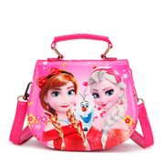 Disney new princess children pu messenger bag girl Frozen Elsa shoulder bag Sofia handbags kid fashion shopping bag gift